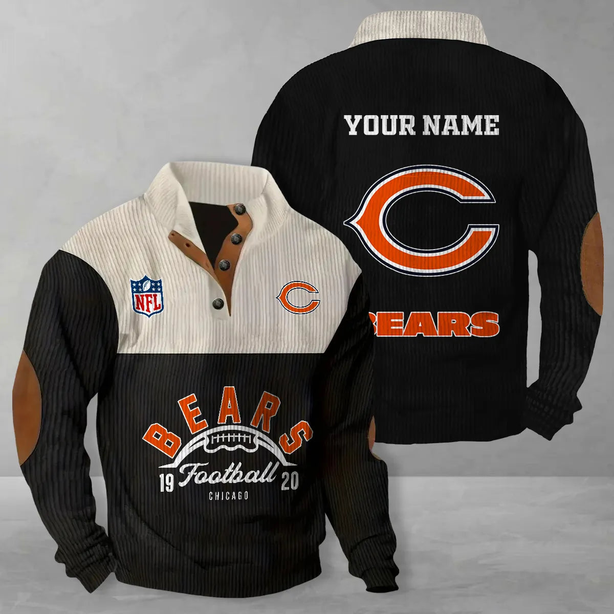 Chicago Bears Colorful Stand Collar Sweatshirt New Collection AZTGCSSW000036