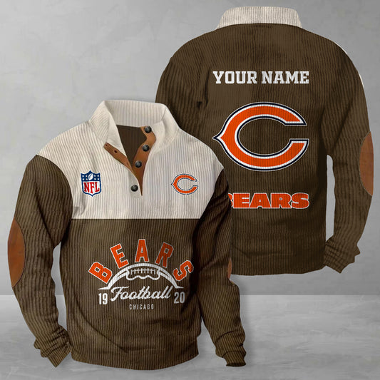 Chicago Bears Colorful Stand Collar Sweatshirt New Collection AZTGCSSW000036