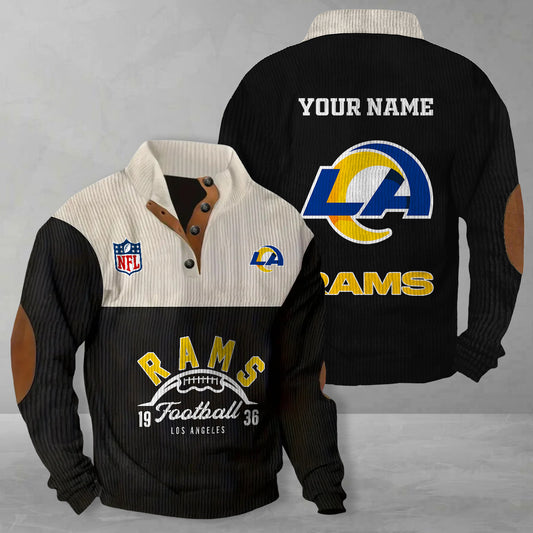 Los Angeles Rams Colorful Stand Collar Sweatshirt New Collection AZTGCSSW000040