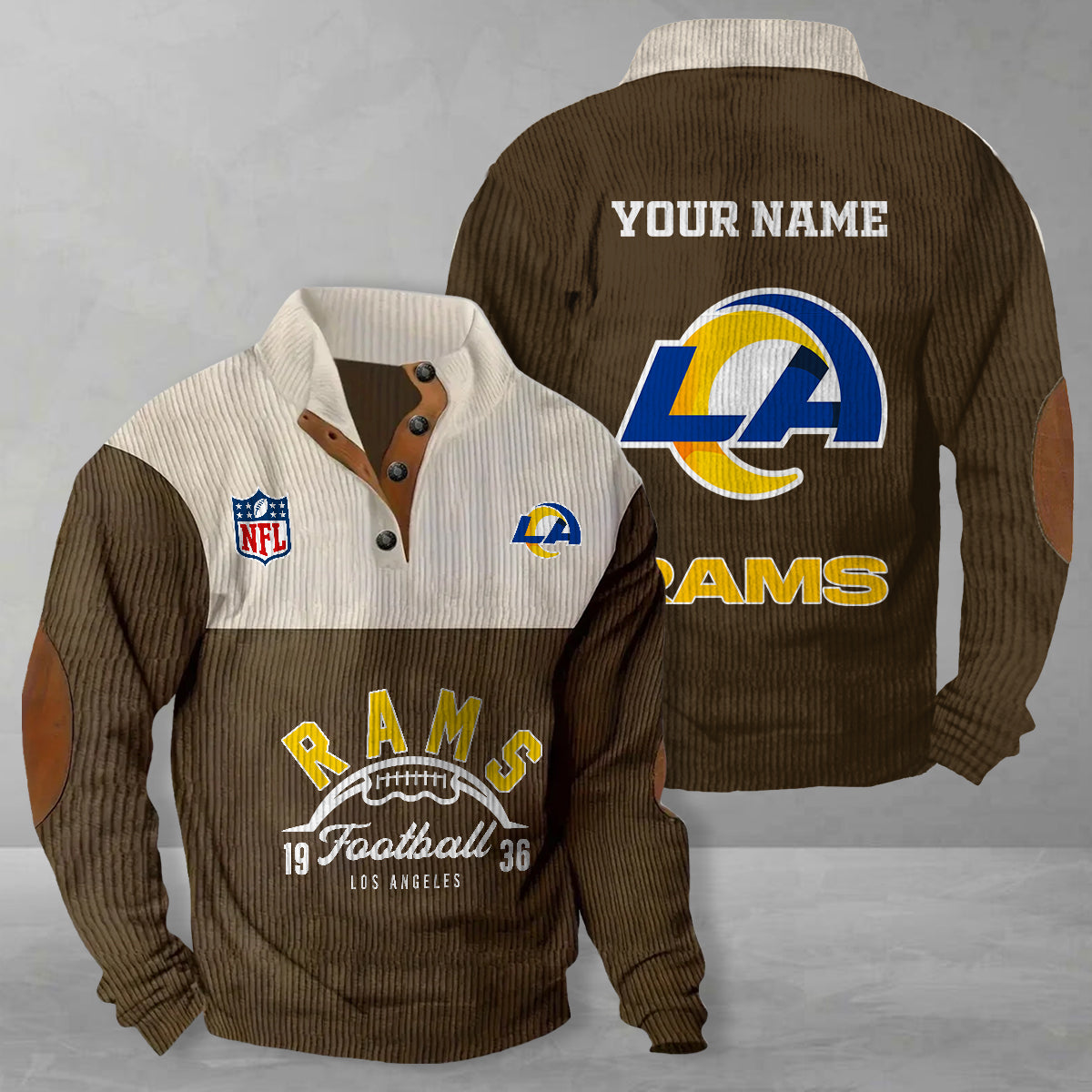 Los Angeles Rams Colorful Stand Collar Sweatshirt New Collection AZTGCSSW000040