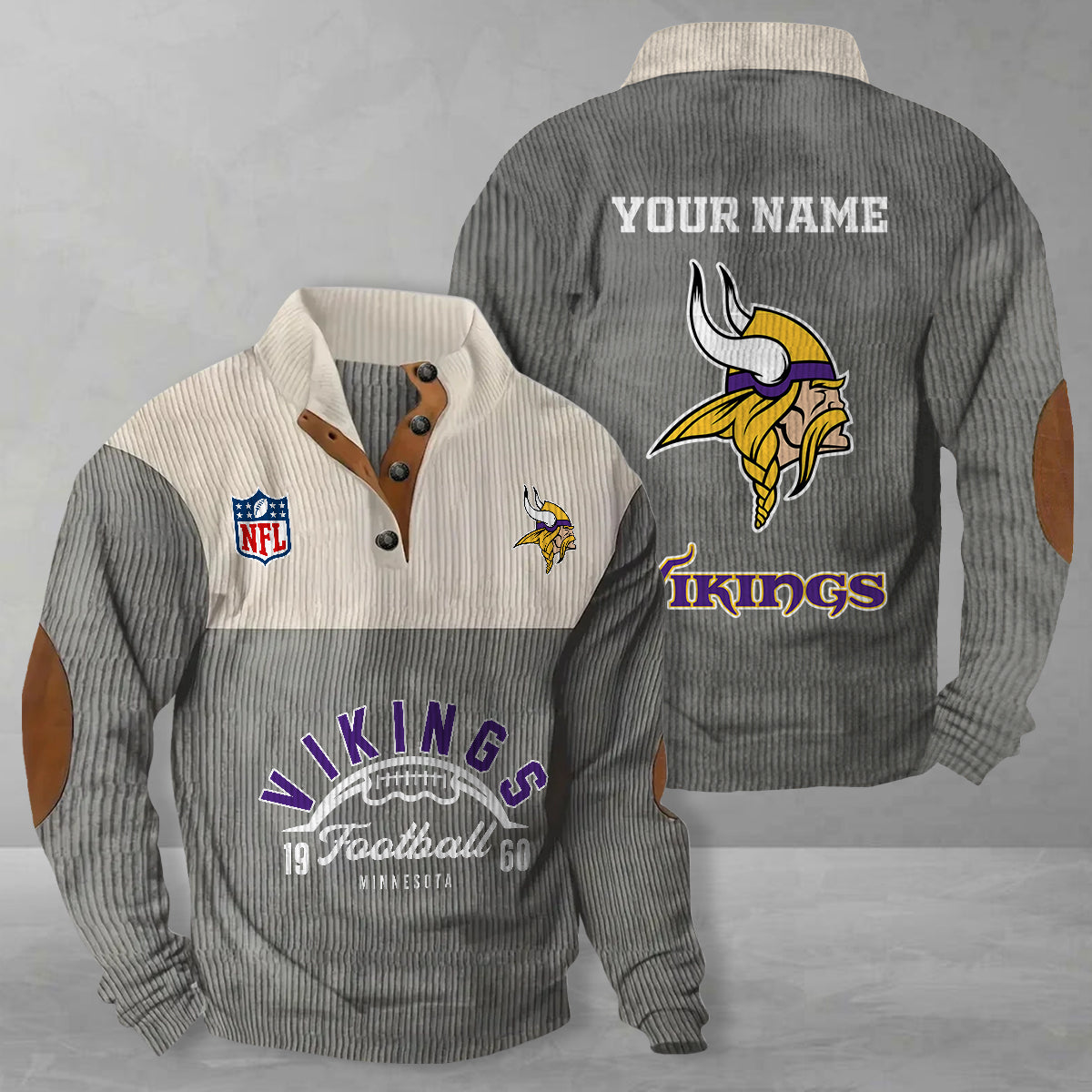 Minnesota Vikings Colorful Stand Collar Sweatshirt New Collection AZTGCSSW000041