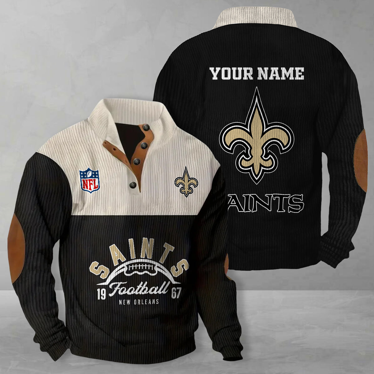 New Orleans Saints Colorful Stand Collar Sweatshirt New Collection AZTGCSSW000042