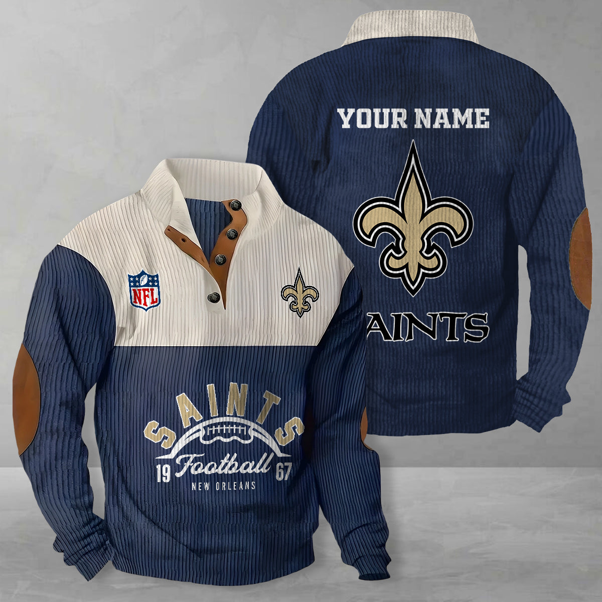 New Orleans Saints Colorful Stand Collar Sweatshirt New Collection AZTGCSSW000042