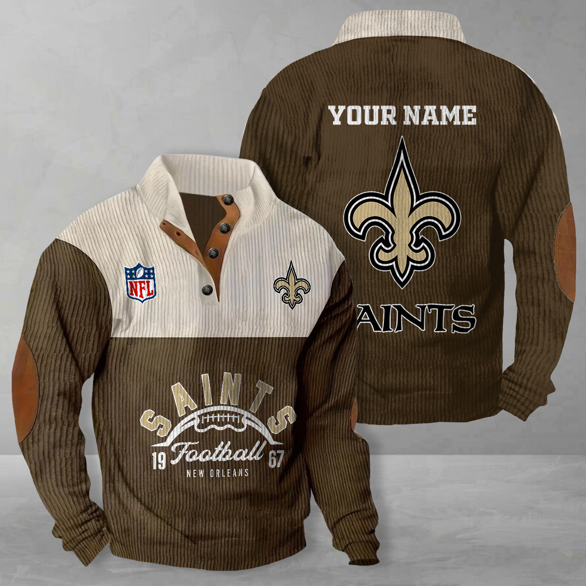 New Orleans Saints Colorful Stand Collar Sweatshirt New Collection AZTGCSSW000042