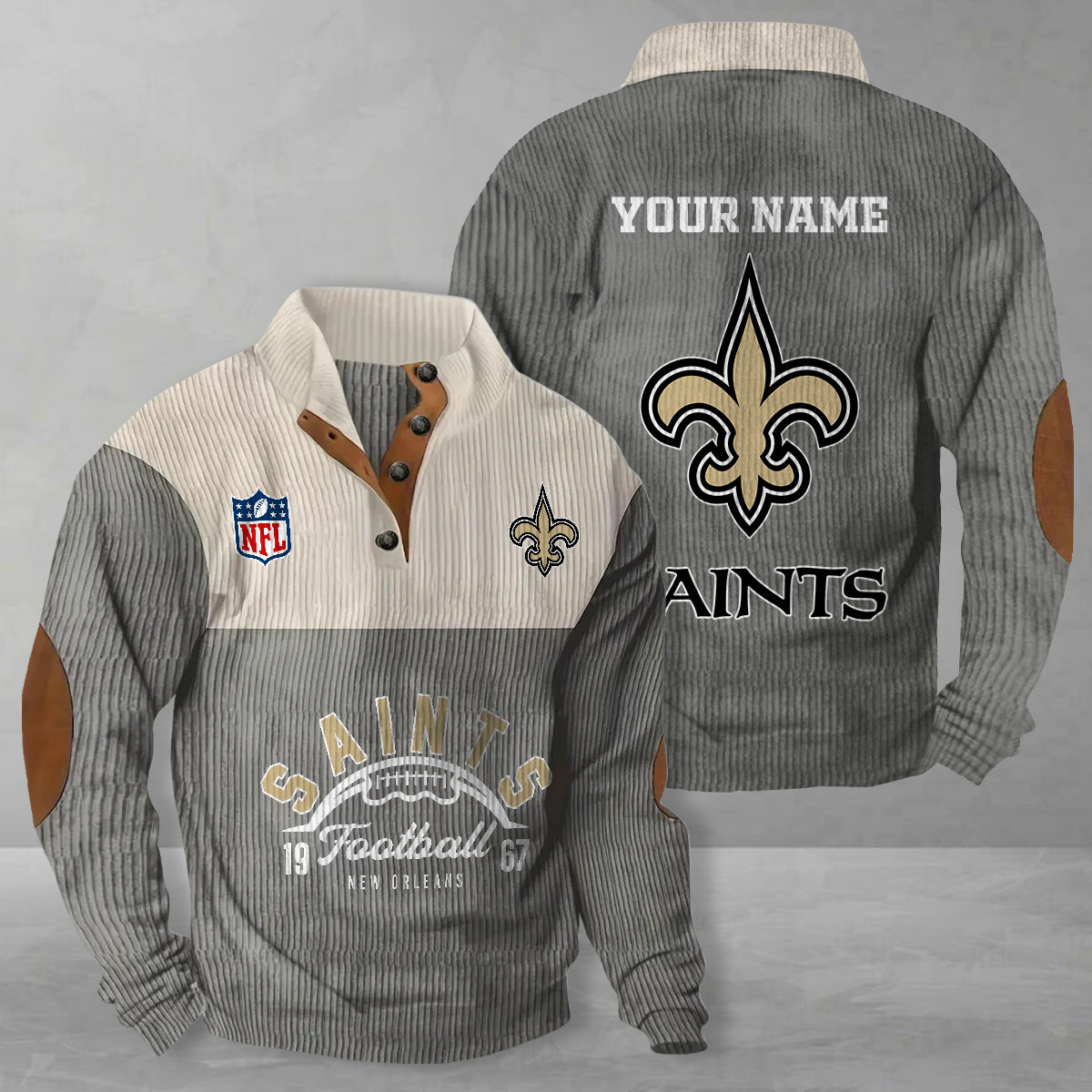 New Orleans Saints Colorful Stand Collar Sweatshirt New Collection AZTGCSSW000042