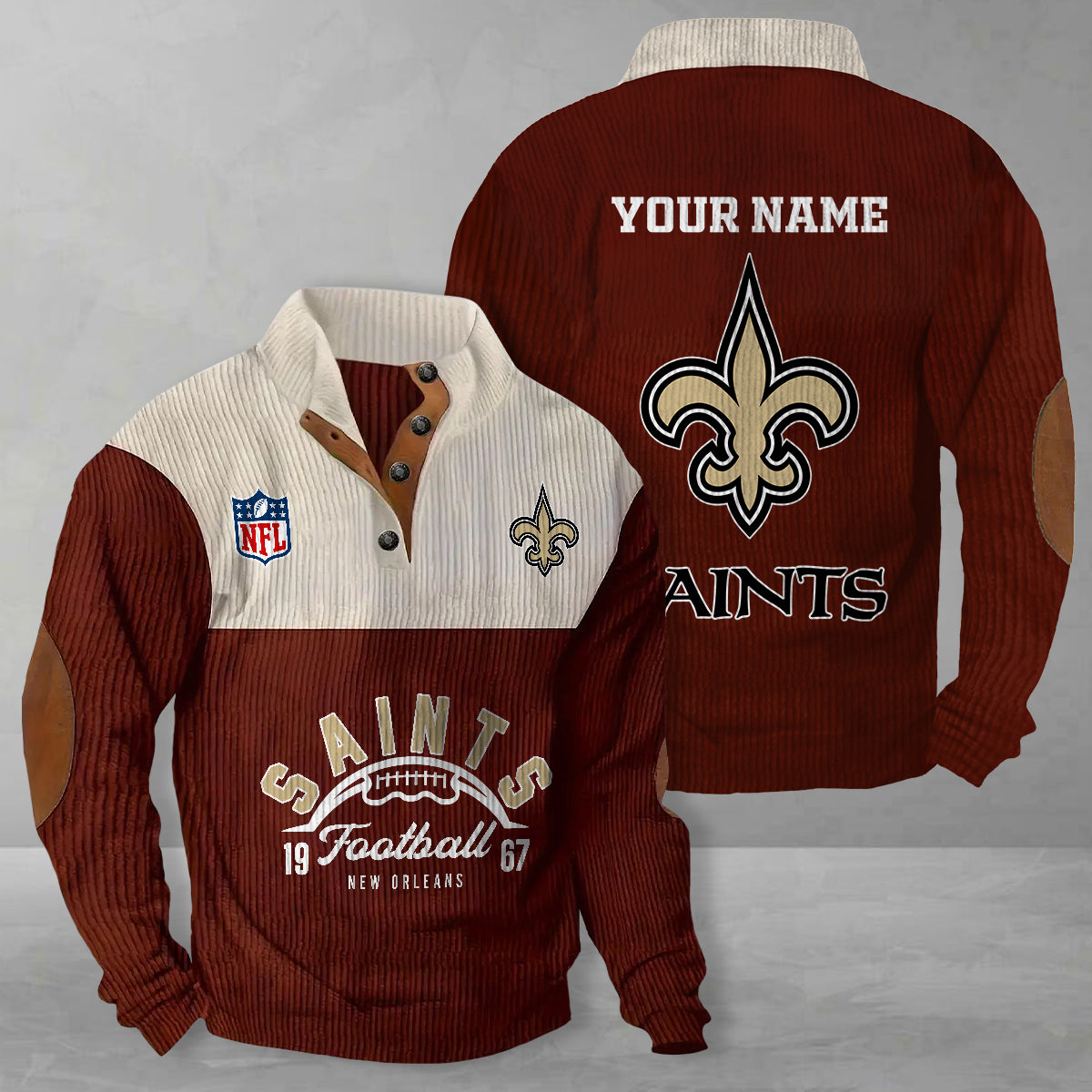 New Orleans Saints Colorful Stand Collar Sweatshirt New Collection AZTGCSSW000042