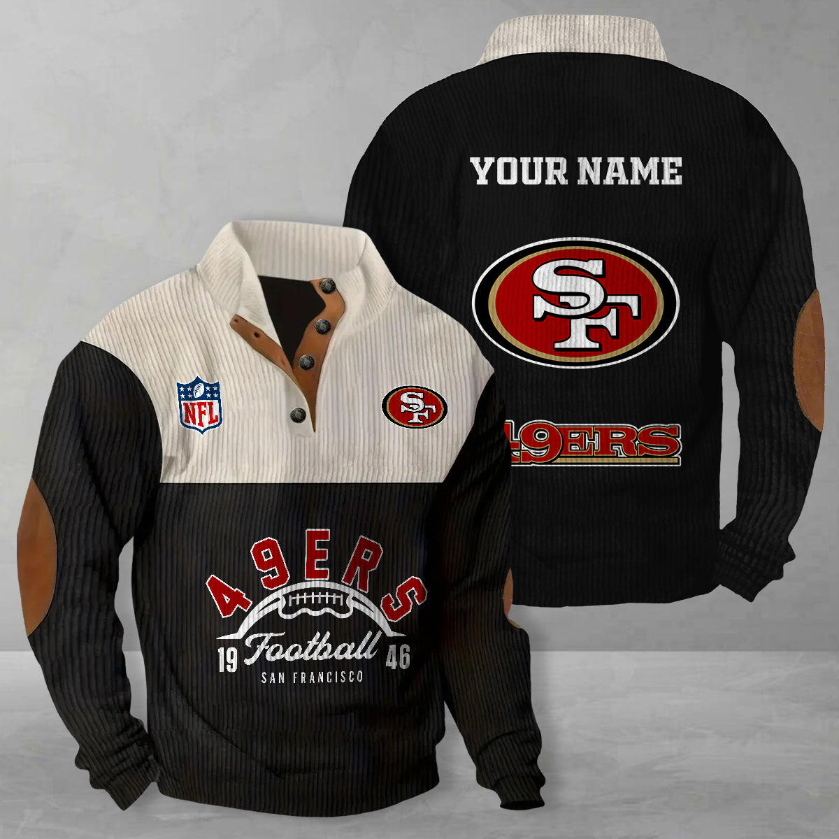 San Francisco 49ers Colorful Stand Collar Sweatshirt New Collection AZTGCSSW000045