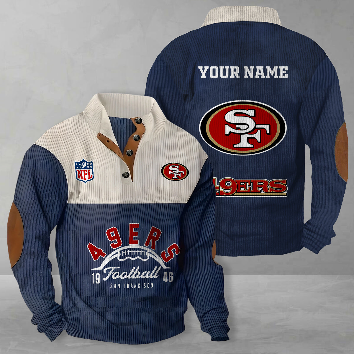 San Francisco 49ers Colorful Stand Collar Sweatshirt New Collection AZTGCSSW000045