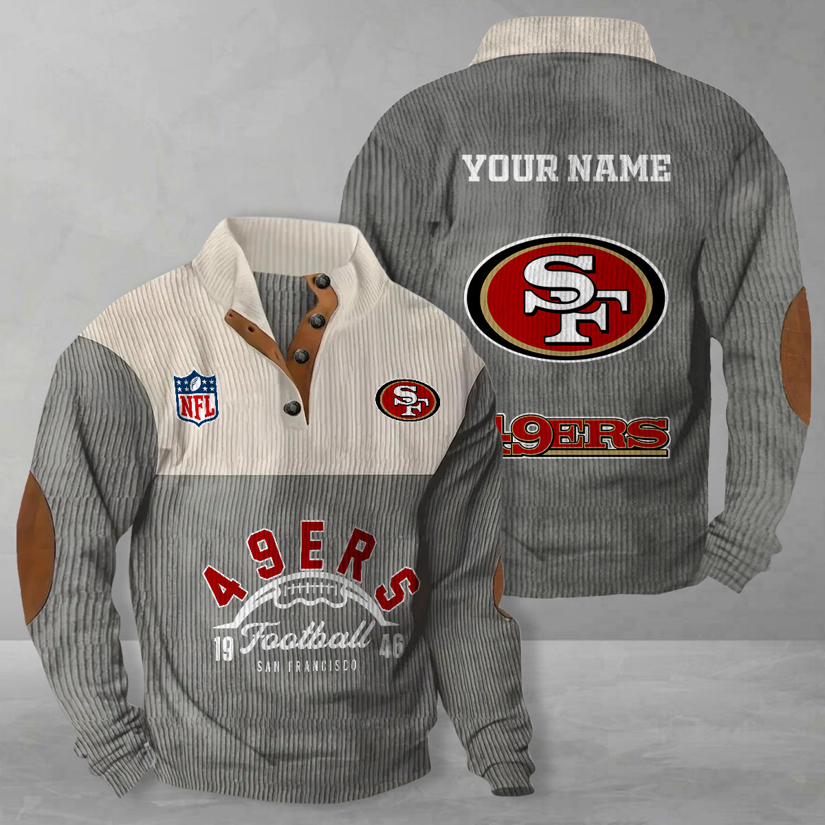San Francisco 49ers Colorful Stand Collar Sweatshirt New Collection AZTGCSSW000045