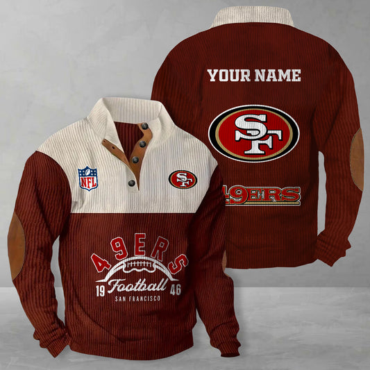San Francisco 49ers Colorful Stand Collar Sweatshirt New Collection AZTGCSSW000045