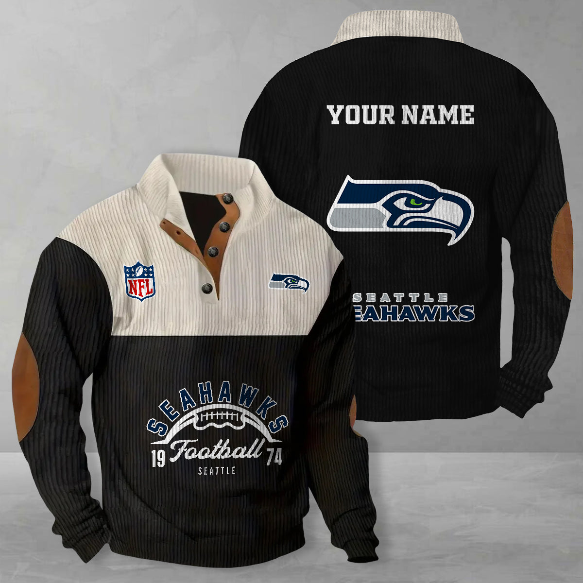 Seattle Seahawks Colorful Stand Collar Sweatshirt New Collection AZTGCSSW000046