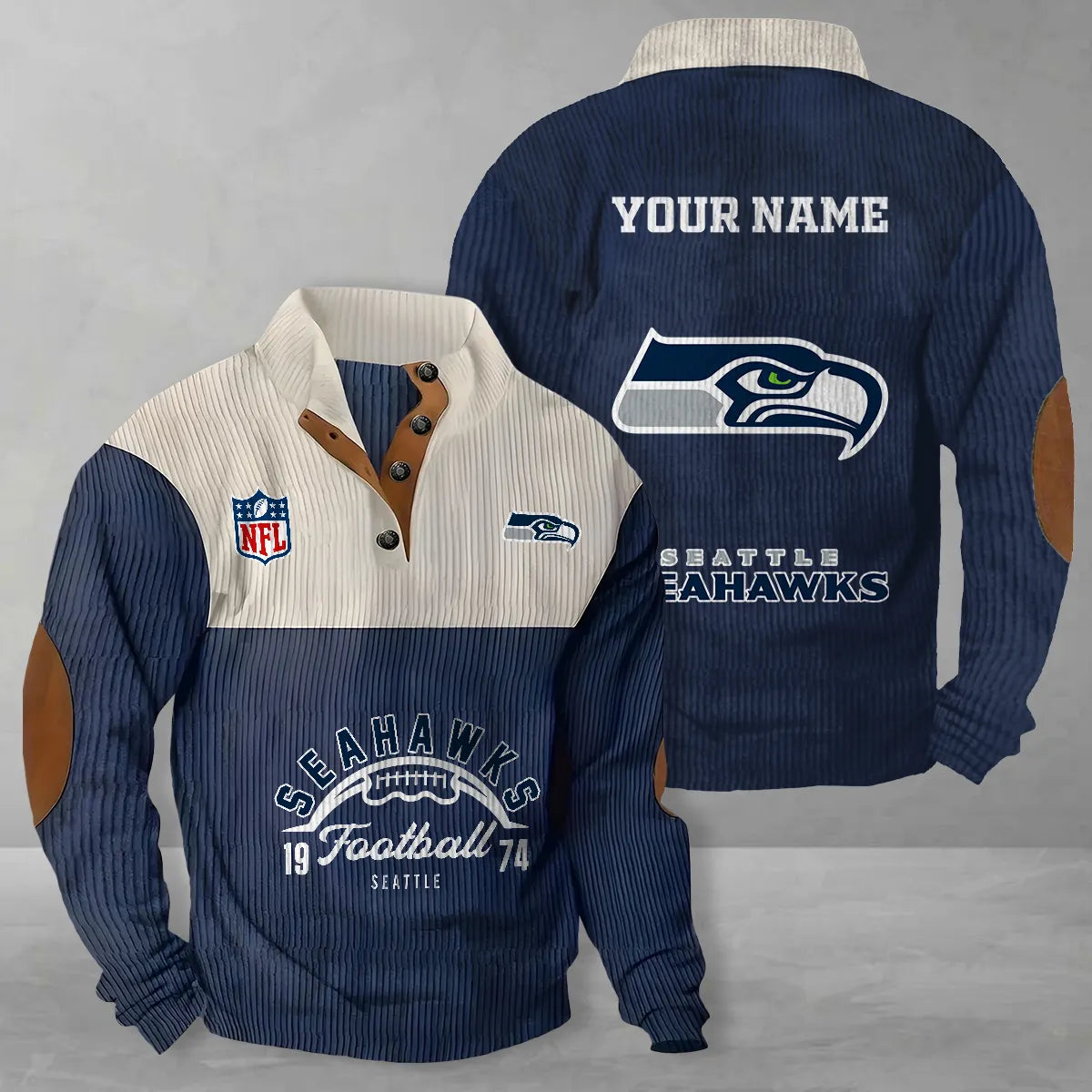 Seattle Seahawks Colorful Stand Collar Sweatshirt New Collection AZTGCSSW000046