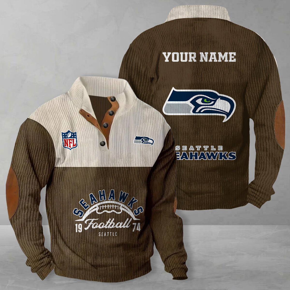 Seattle Seahawks Colorful Stand Collar Sweatshirt New Collection AZTGCSSW000046