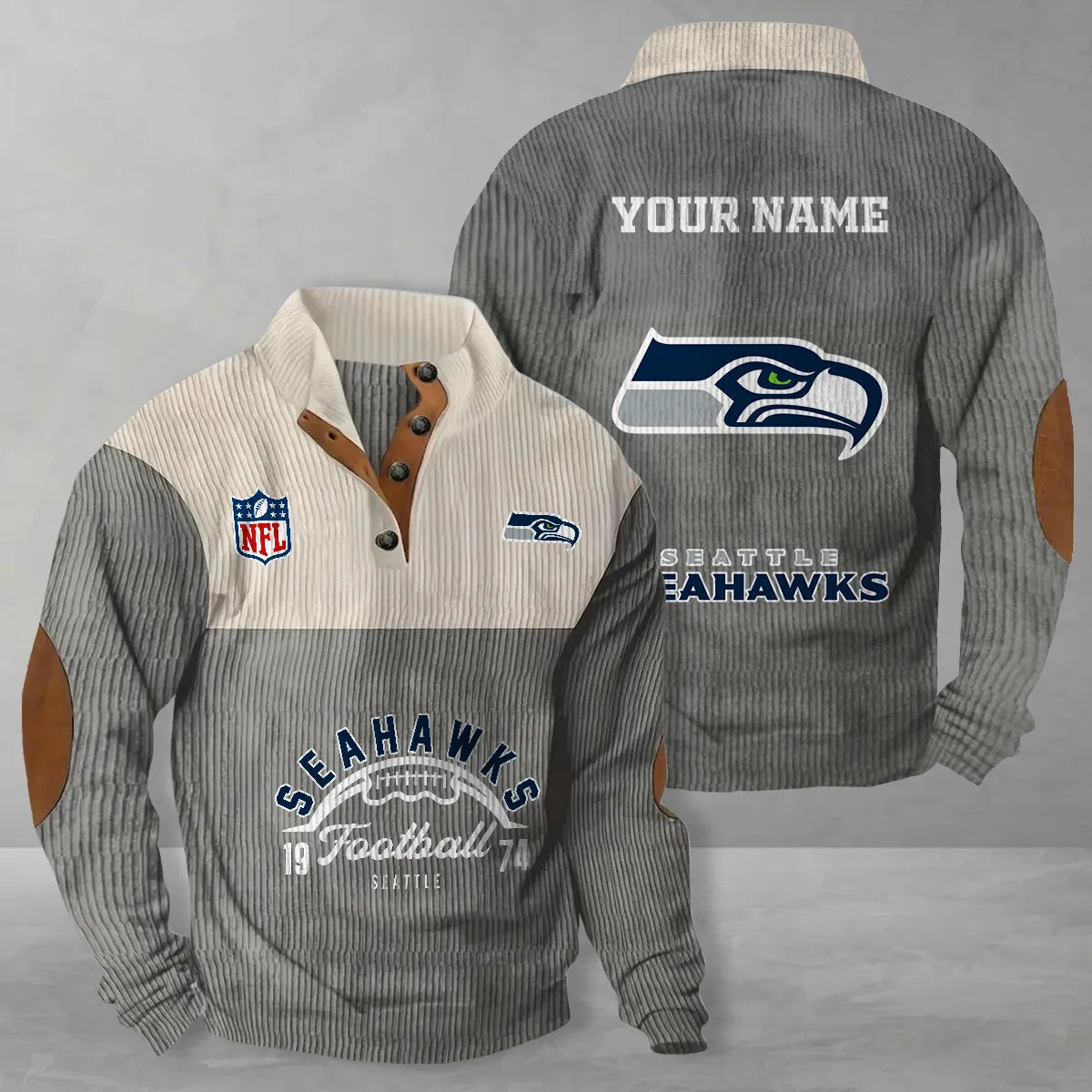 Seattle Seahawks Colorful Stand Collar Sweatshirt New Collection AZTGCSSW000046