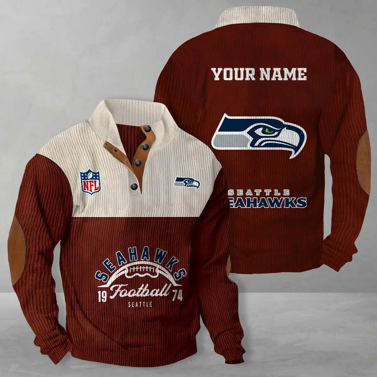 Seattle Seahawks Colorful Stand Collar Sweatshirt New Collection AZTGCSSW000046