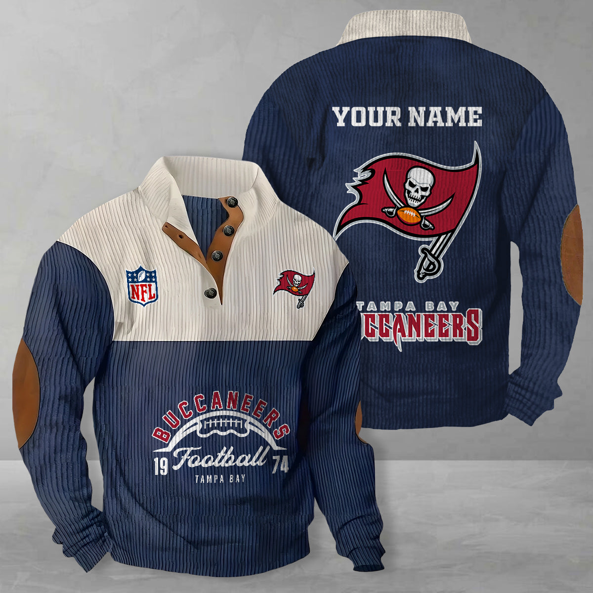 Tampa Bay Buccaneers Colorful Stand Collar Sweatshirt New Collection AZTGCSSW000047