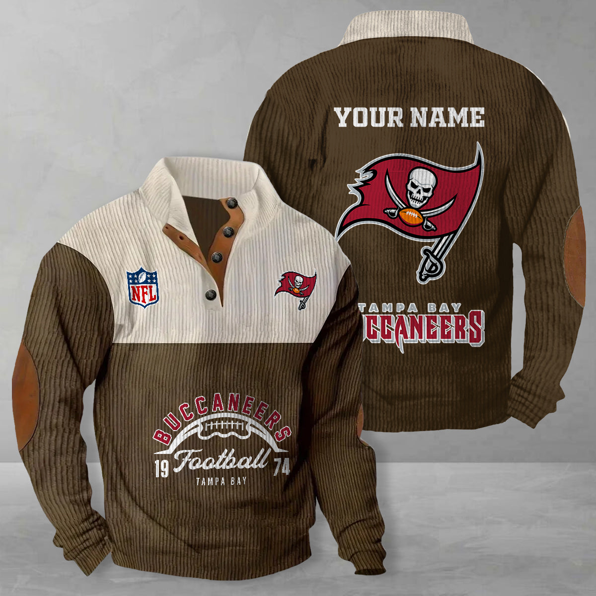 Tampa Bay Buccaneers Colorful Stand Collar Sweatshirt New Collection AZTGCSSW000047