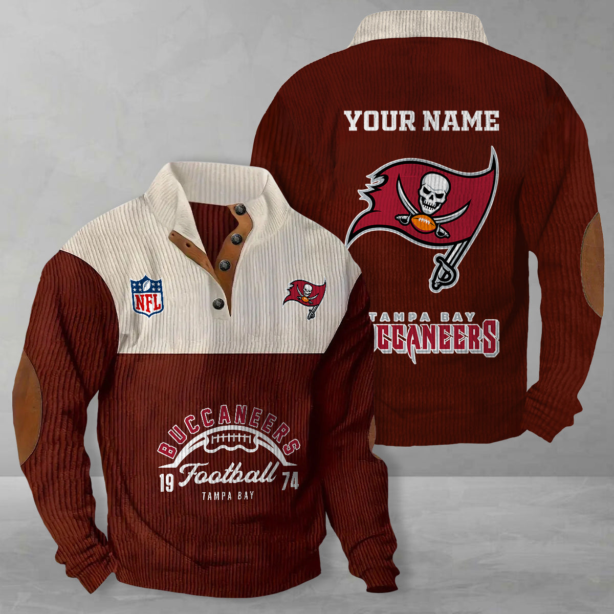 Tampa Bay Buccaneers Colorful Stand Collar Sweatshirt New Collection AZTGCSSW000047