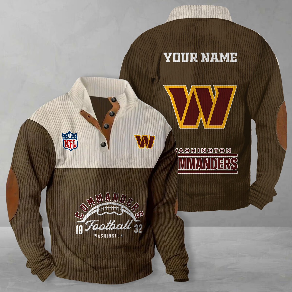 Washington Commanders Colorful Stand Collar Sweatshirt New Collection AZTGCSSW000048