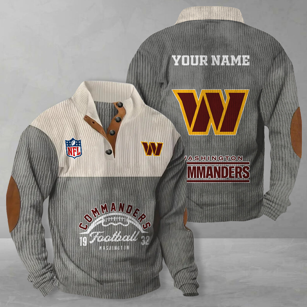 Washington Commanders Colorful Stand Collar Sweatshirt New Collection AZTGCSSW000048