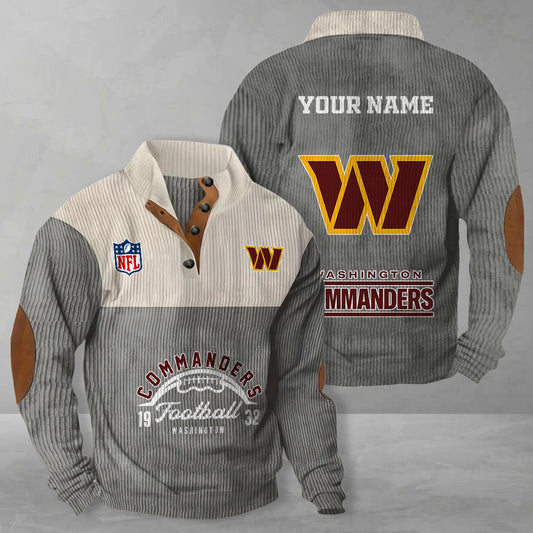 Washington Commanders Colorful Stand Collar Sweatshirt New Collection AZTGCSSW000048
