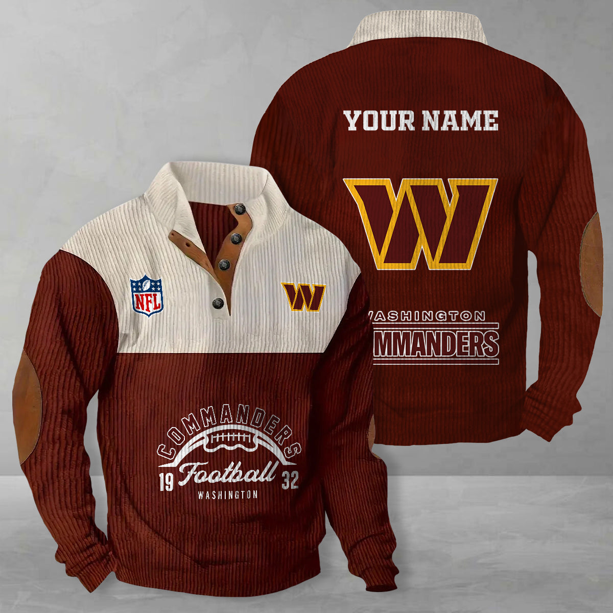 Washington Commanders Colorful Stand Collar Sweatshirt New Collection AZTGCSSW000048