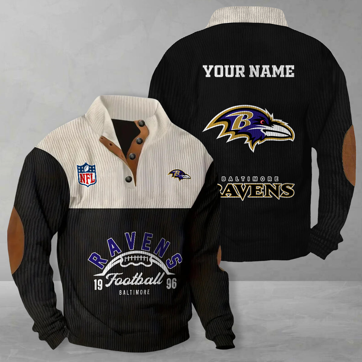 Baltimore Ravens Colorful Stand Collar Sweatshirt New Collection AZTGCSSW000049