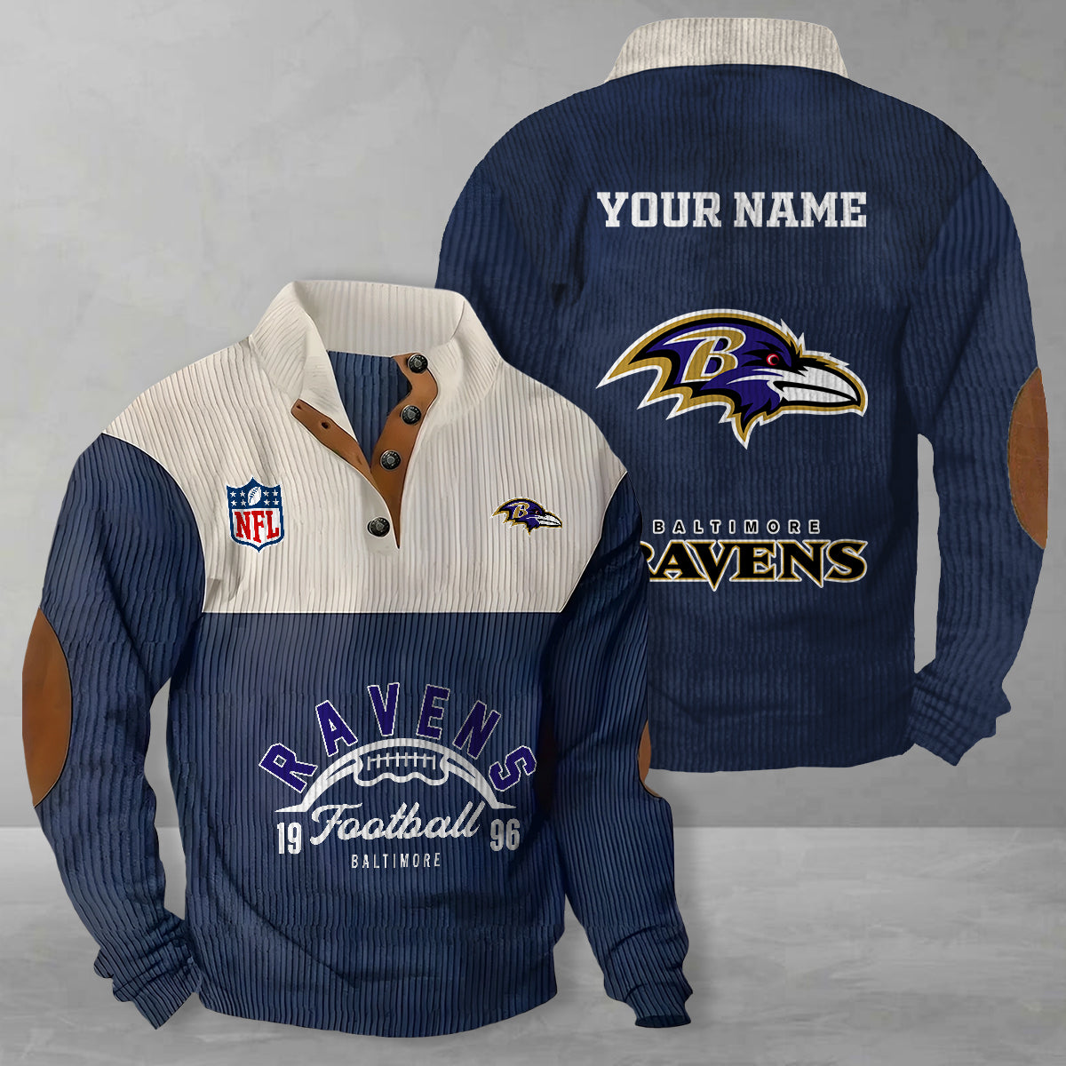 Baltimore Ravens Colorful Stand Collar Sweatshirt New Collection AZTGCSSW000049