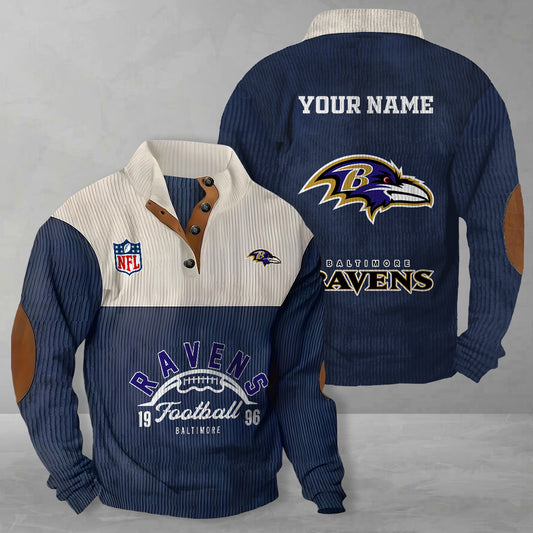 Baltimore Ravens Colorful Stand Collar Sweatshirt New Collection AZTGCSSW000049