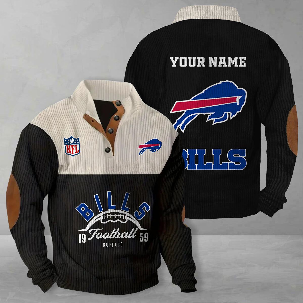 Buffalo Bills Colorful Stand Collar Sweatshirt New Collection AZTGCSSW000050