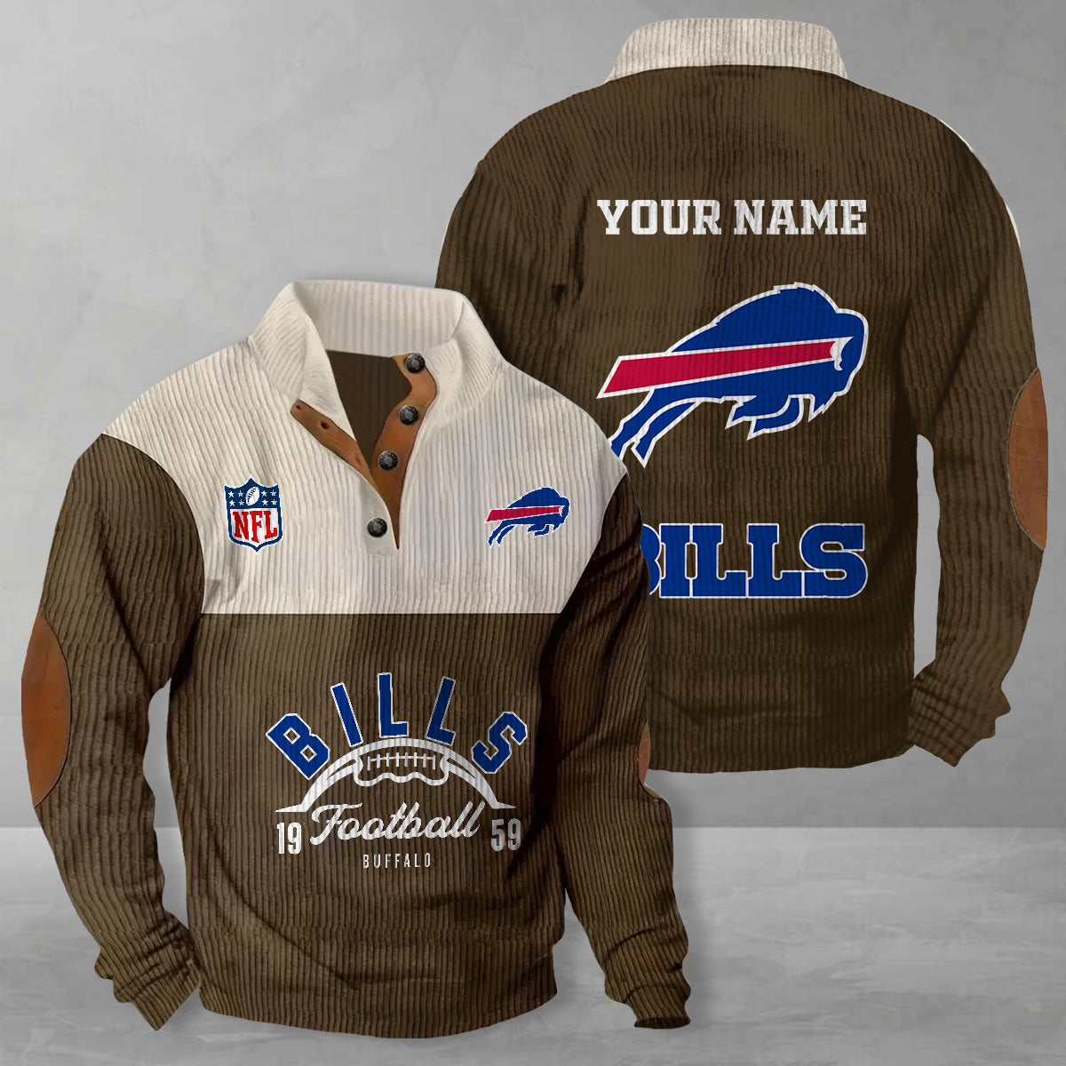 Buffalo Bills Colorful Stand Collar Sweatshirt New Collection AZTGCSSW000050