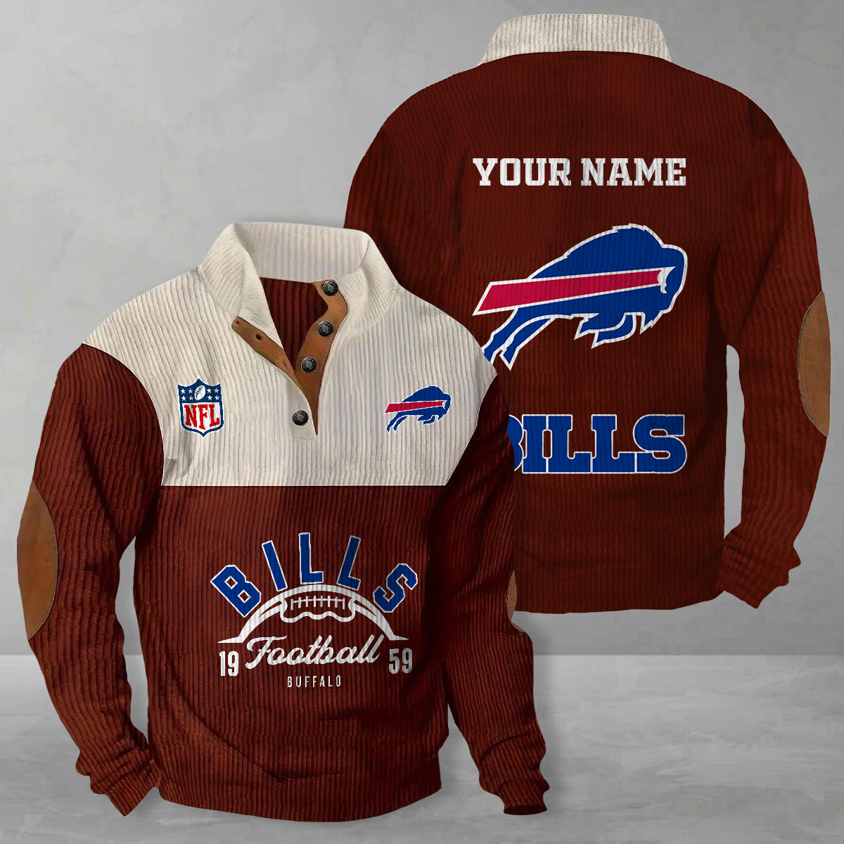 Buffalo Bills Colorful Stand Collar Sweatshirt New Collection AZTGCSSW000050