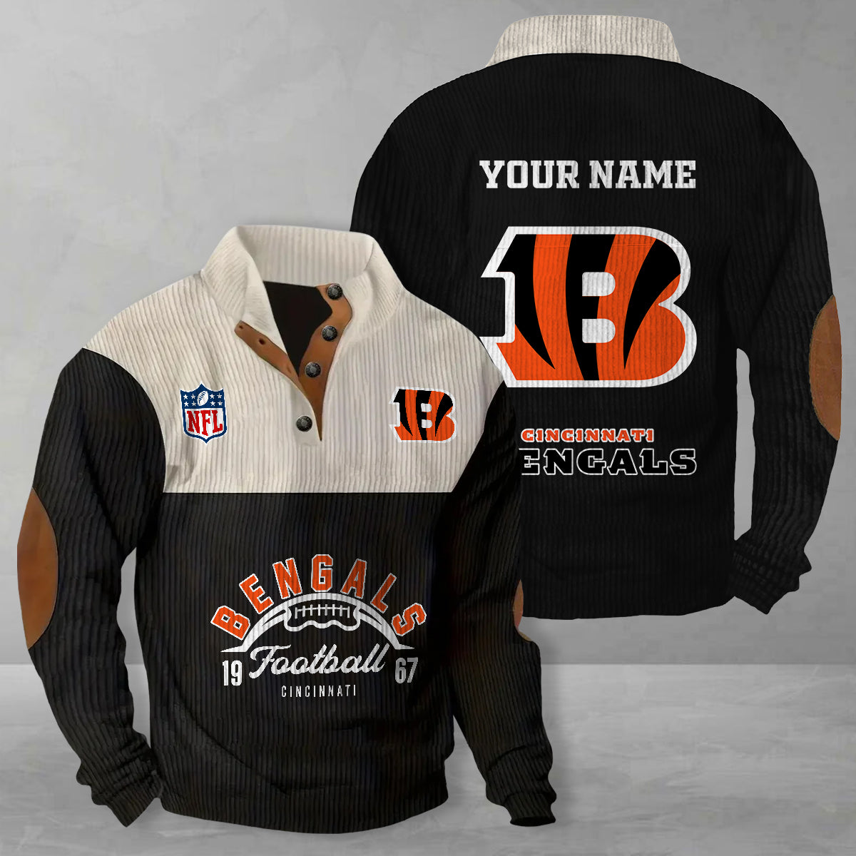 Cincinnati Bengals Colorful Stand Collar Sweatshirt New Collection AZTGCSSW000051