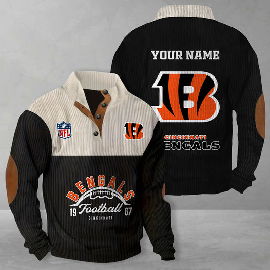Cincinnati Bengals Colorful Stand Collar Sweatshirt New Collection AZTGCSSW000051