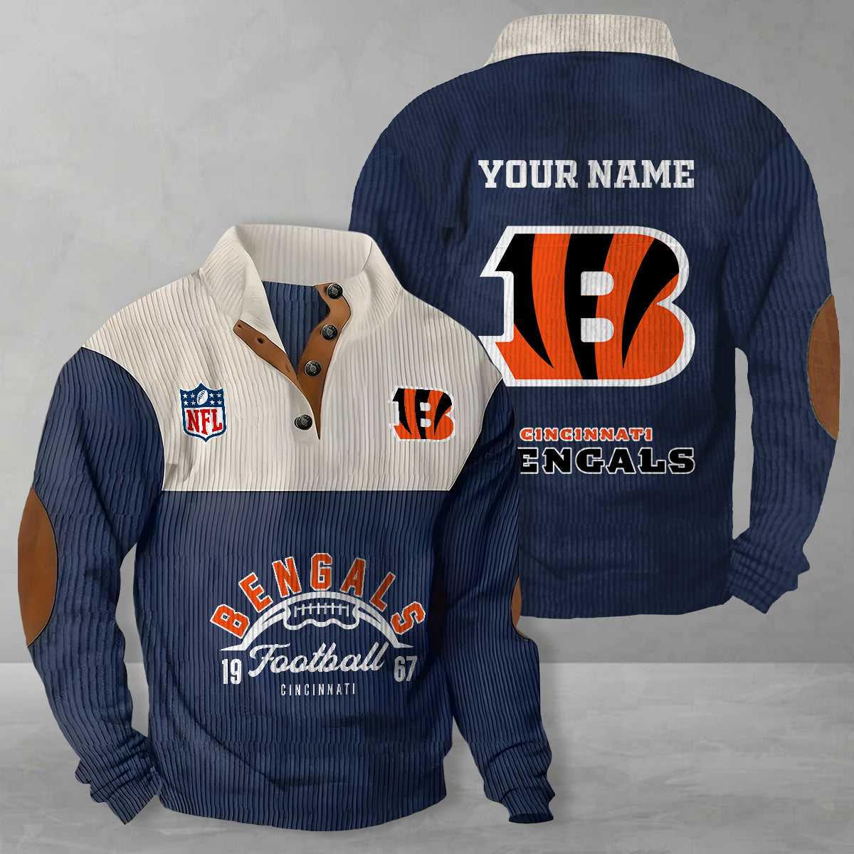 Cincinnati Bengals Colorful Stand Collar Sweatshirt New Collection AZTGCSSW000051