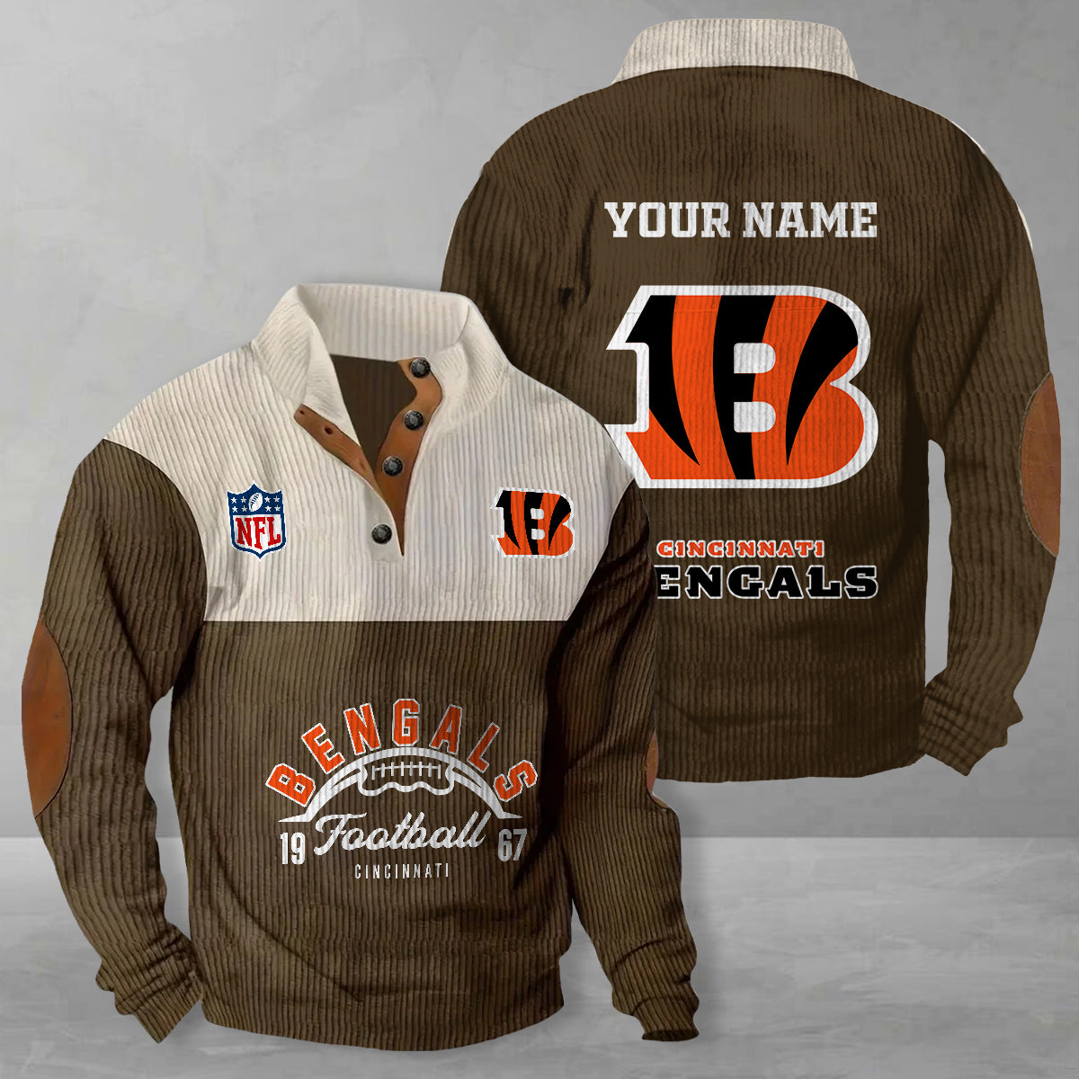 Cincinnati Bengals Colorful Stand Collar Sweatshirt New Collection AZTGCSSW000051
