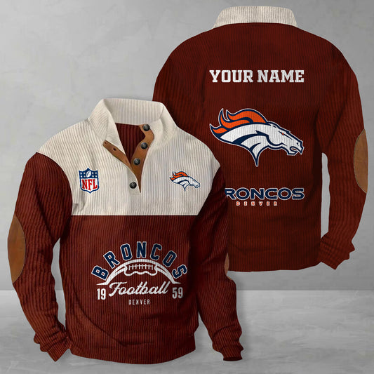 Denver Broncos Colorful Stand Collar Sweatshirt New Collection AZTGCSSW000053