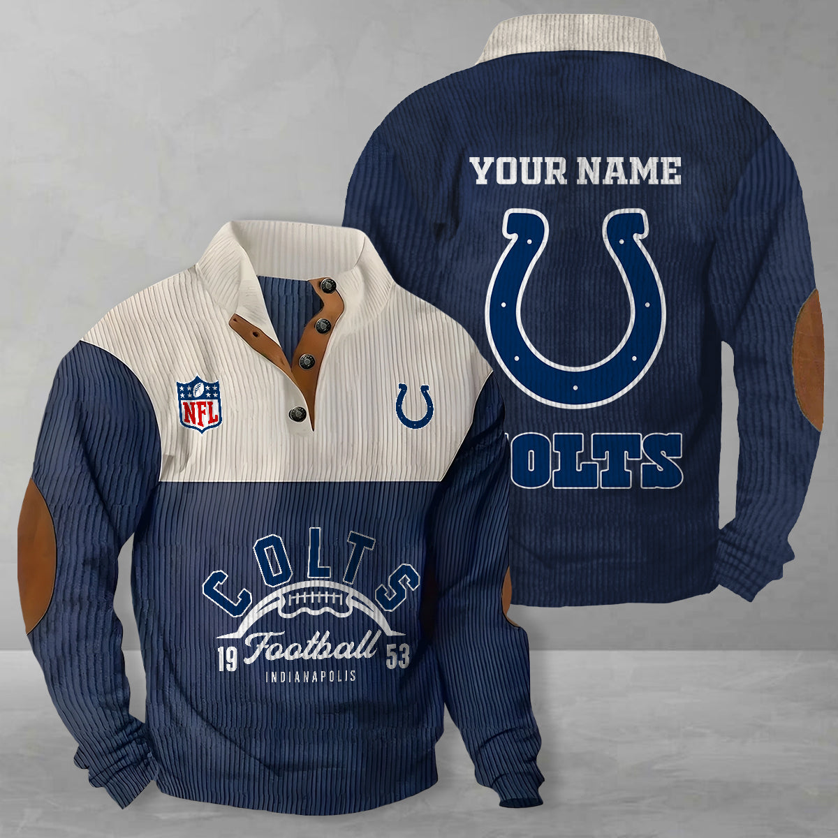 Indianapolis Colts Colorful Stand Collar Sweatshirt New Collection AZTGCSSW000055