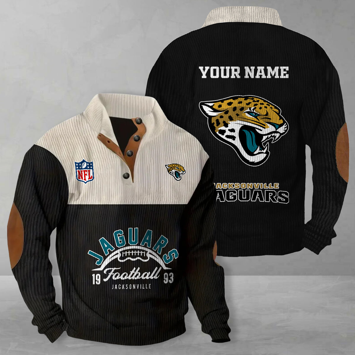 Jacksonville Jaguars Colorful Stand Collar Sweatshirt New Collection AZTGCSSW000056