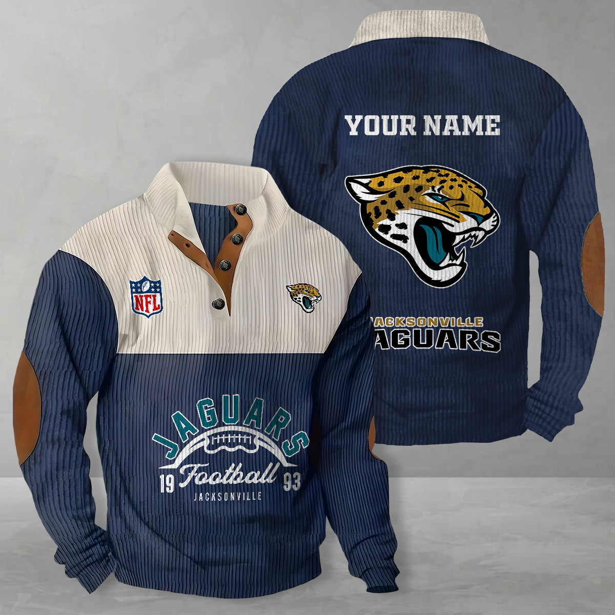 Jacksonville Jaguars Colorful Stand Collar Sweatshirt New Collection AZTGCSSW000056