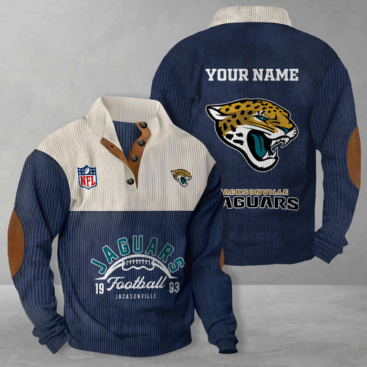Jacksonville Jaguars Colorful Stand Collar Sweatshirt New Collection AZTGCSSW000056