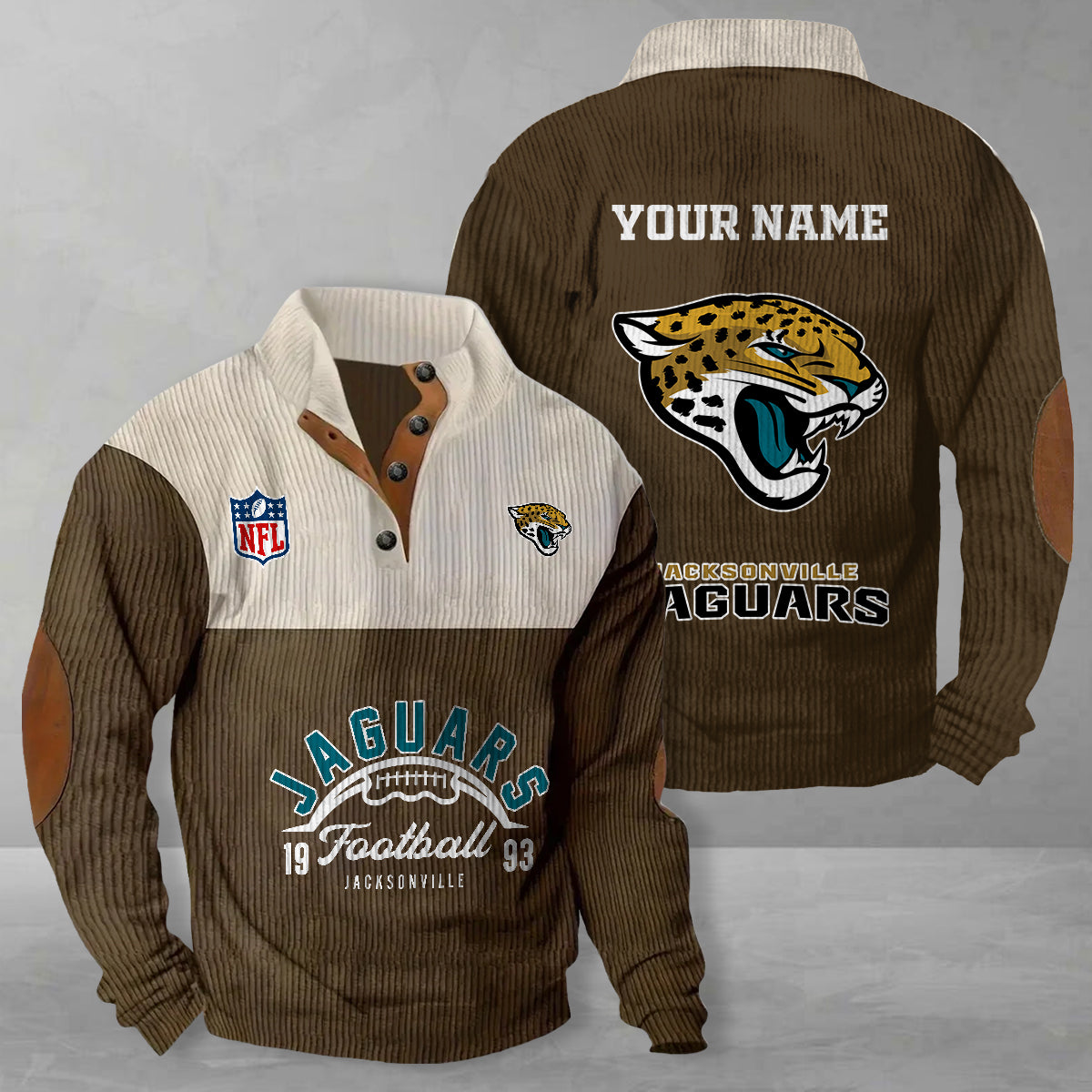 Jacksonville Jaguars Colorful Stand Collar Sweatshirt New Collection AZTGCSSW000056