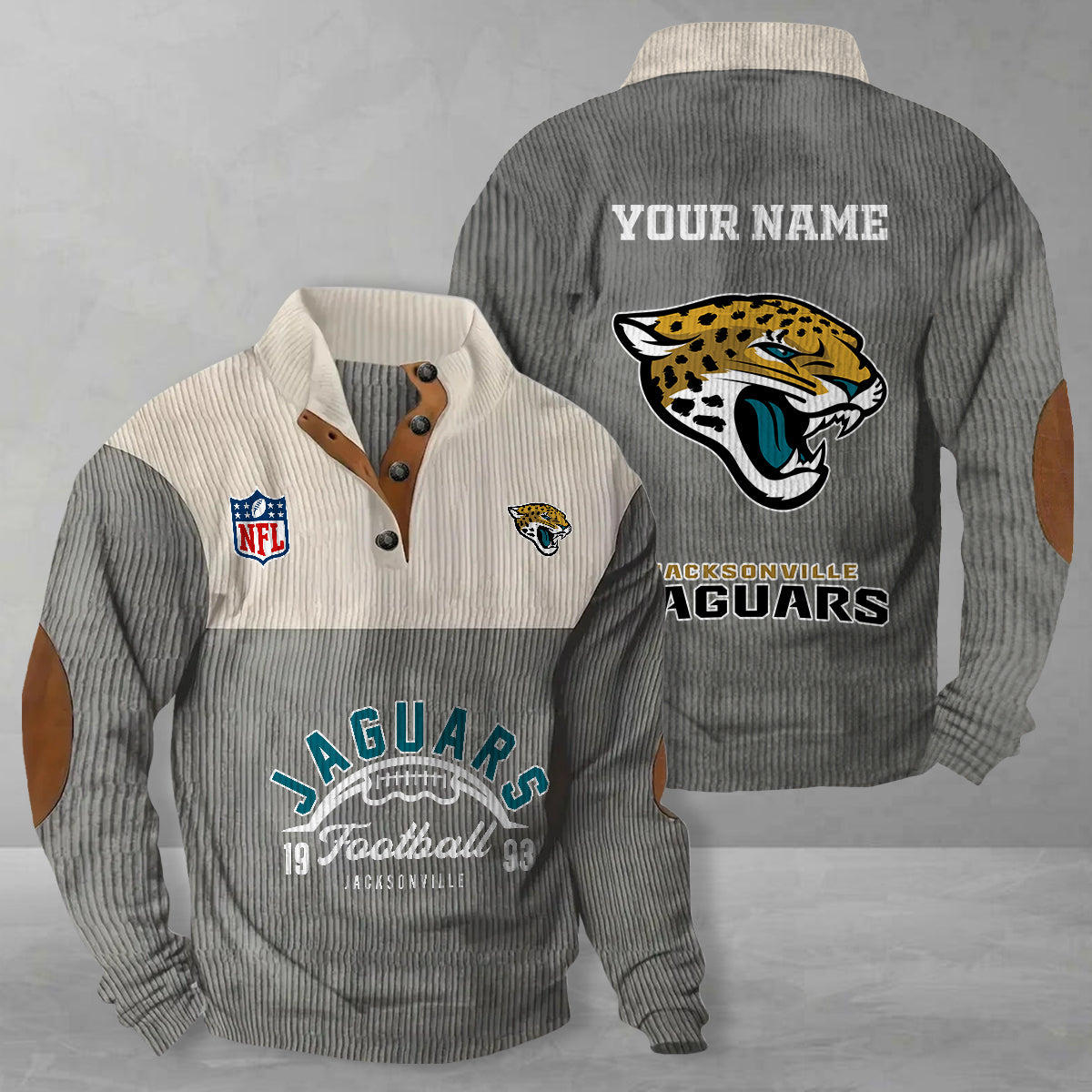 Jacksonville Jaguars Colorful Stand Collar Sweatshirt New Collection AZTGCSSW000056