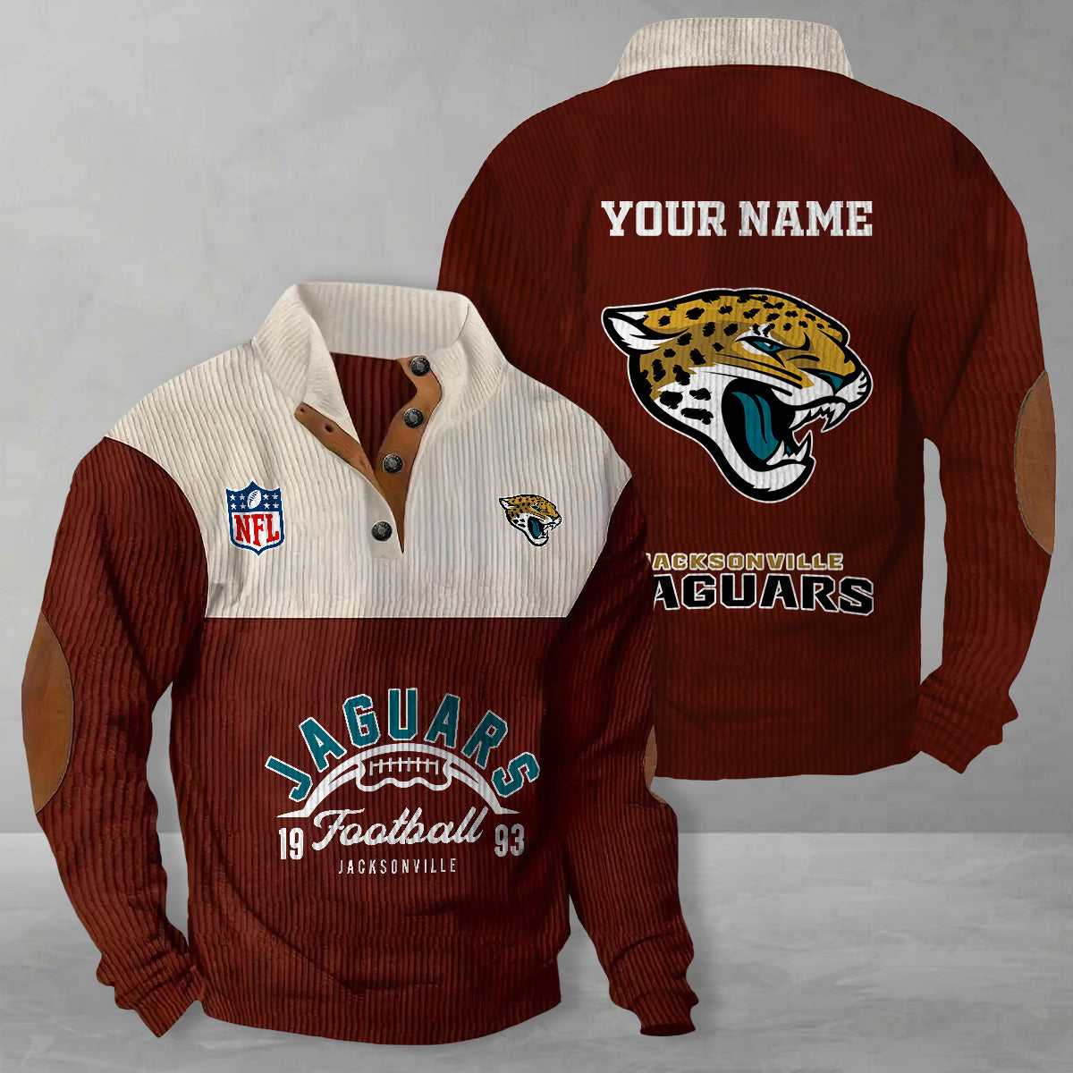 Jacksonville Jaguars Colorful Stand Collar Sweatshirt New Collection AZTGCSSW000056