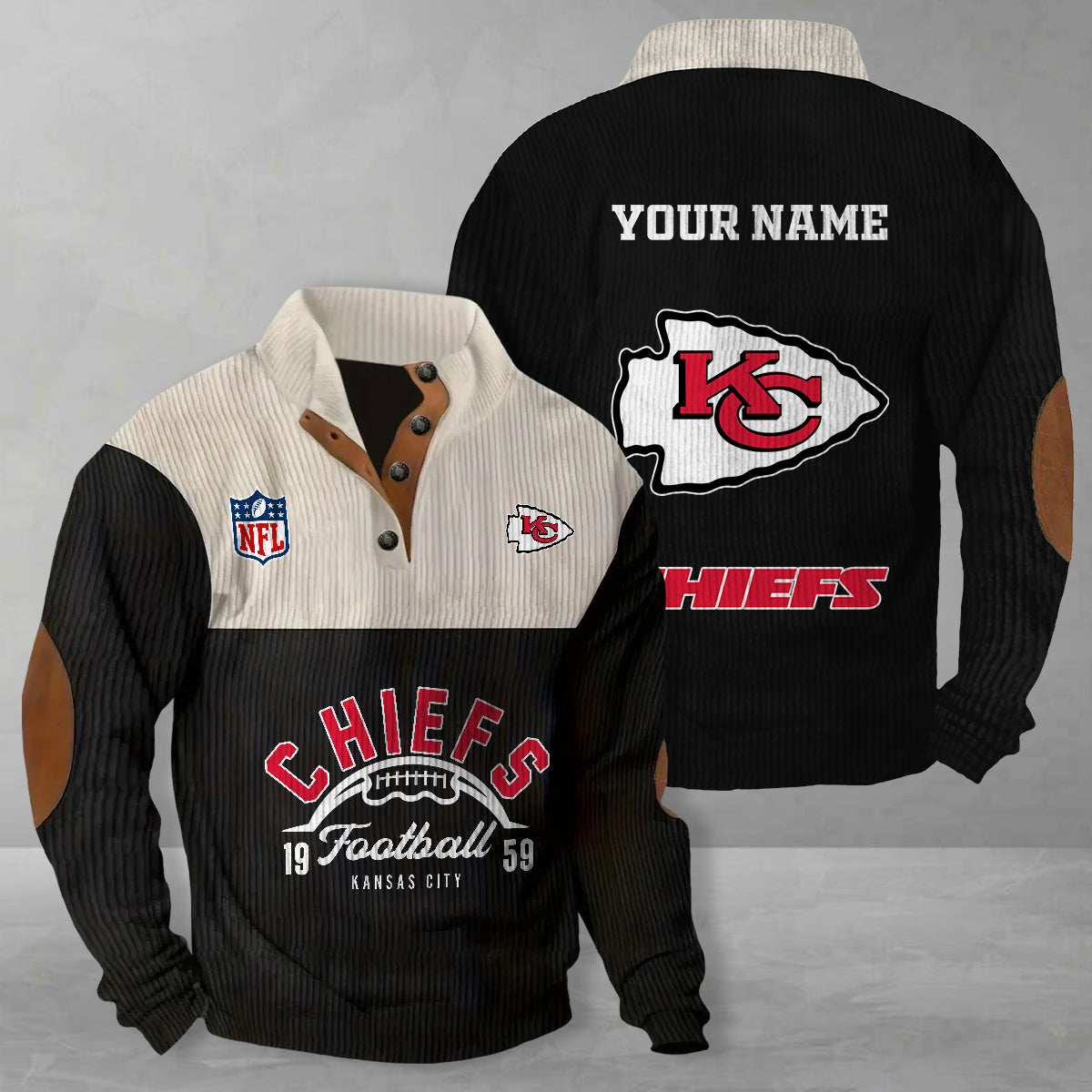 Kansas City Chiefs Colorful Stand Collar Sweatshirt New Collection AZTGCSSW000057