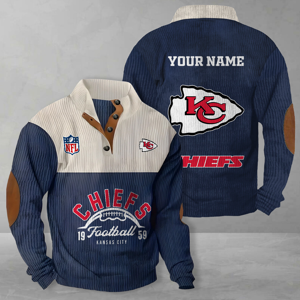 Kansas City Chiefs Colorful Stand Collar Sweatshirt New Collection AZTGCSSW000057