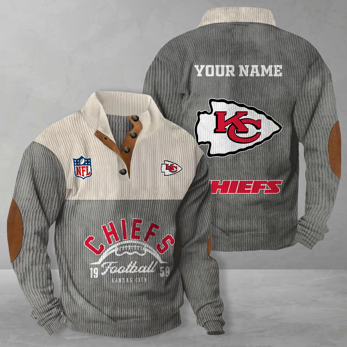 Kansas City Chiefs Colorful Stand Collar Sweatshirt New Collection AZTGCSSW000057