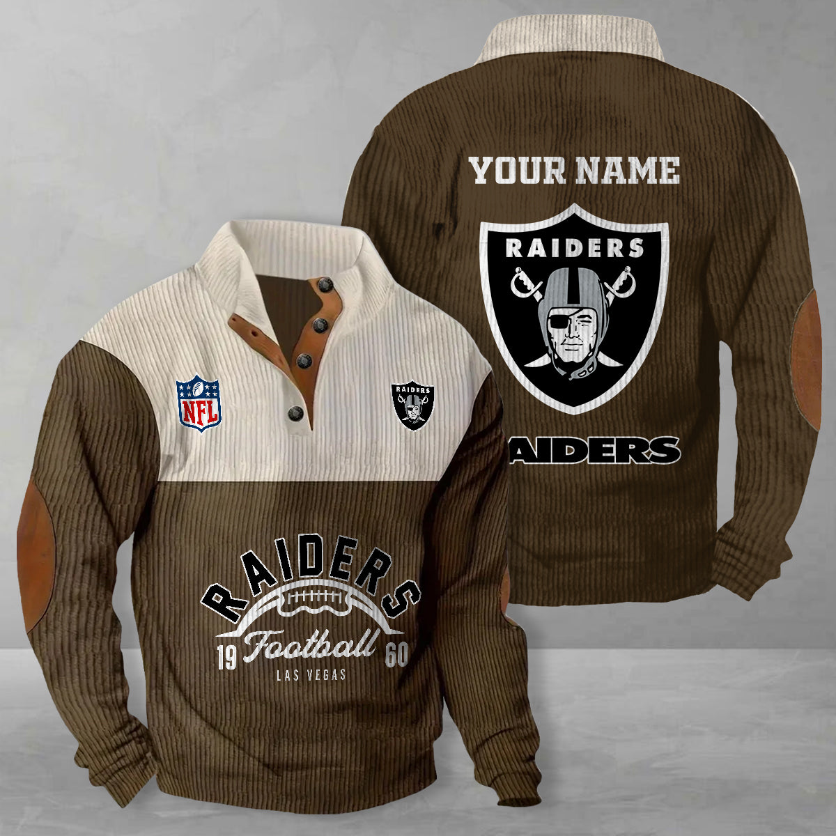 Las Vegas Raiders Colorful Stand Collar Sweatshirt New Collection AZTGCSSW000058