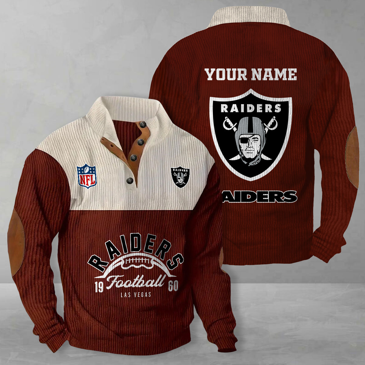 Las Vegas Raiders Colorful Stand Collar Sweatshirt New Collection AZTGCSSW000058