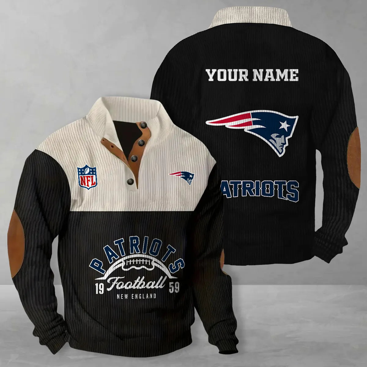 New England Patriots Colorful Stand Collar Sweatshirt New Collection AZTGCSSW000061
